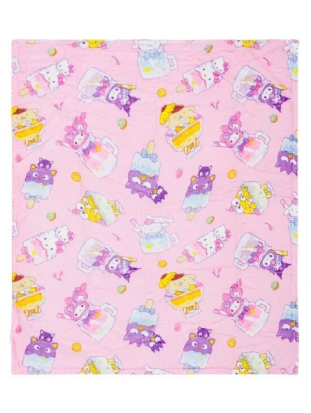 Sanrio Hello Kitty and Friends Silk Touch Throw Blanket 40x50 Pink Plush